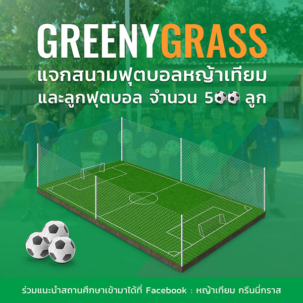 แจกสนามฟุตบอลหญ้าเทียม