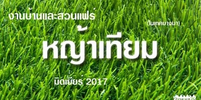 พาไปชมบูธหญ้าเทียม ที่งานบ้านและสวนแฟร์ Midyear 2017