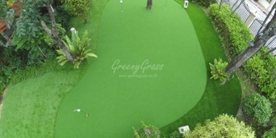 สนามกอล์ฟ - กรีนพัตต์หญ้าเทียม ผลงานติดตั้งโดย greenygrass