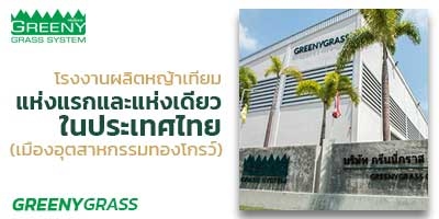โรงงานผลิตหญ้าเทียม แห่งแรกในประเทศไทย