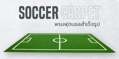 สนามซ้อมฟุตบอลสำเร็จรูป 4x6 (Soccer Carpet)