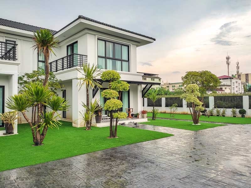 แต่งสวนสวย บ้านพักส่วนตัว ต.ศาลายา จ.นครปฐม