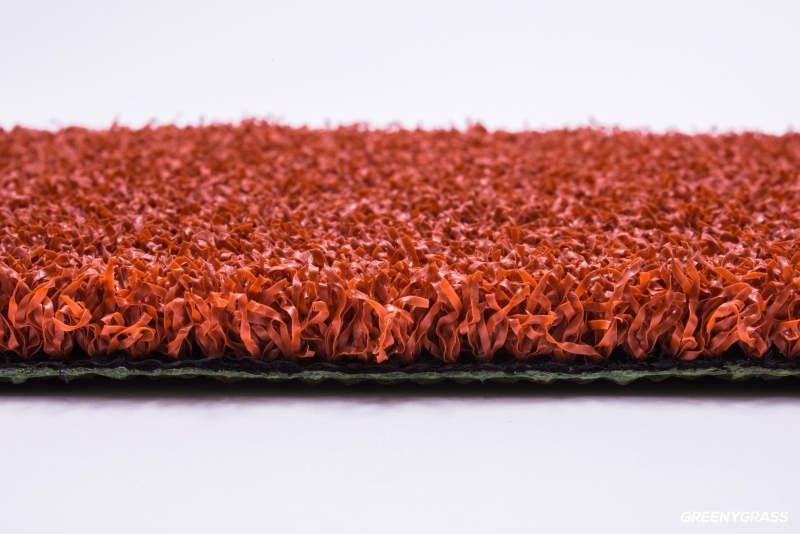 หญ้าเทียมอเนกประสงค์ รุ่น M-145 สีแดง ใบยาว 1 cm. (พรีเมียม)
