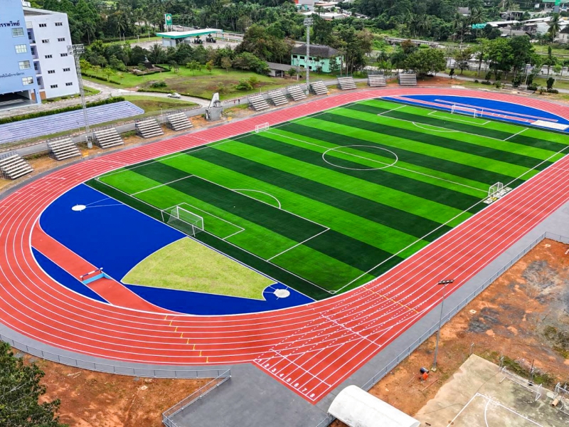 Football field at Rajamangala University of Technology Srivijaya