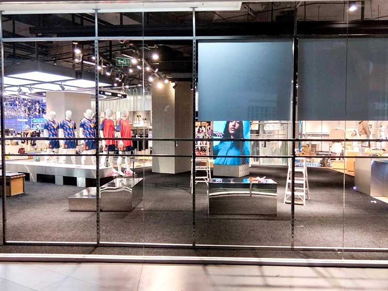 The interior of ADIDAS BRAND CENTER CENTRAL WORLD